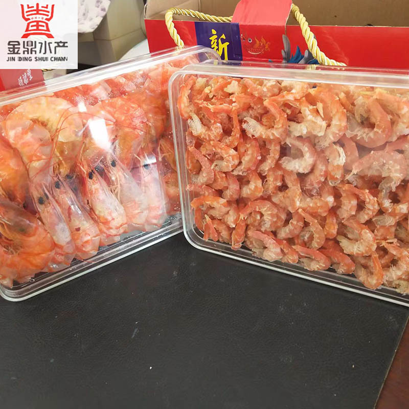 罐裝瑤柱干貝大蝦干海鮮 盒裝手扒蝦罐裝海米特產(chǎn)干貨