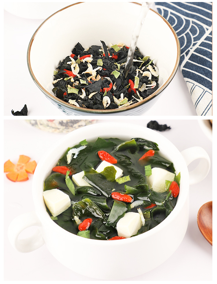 加味海藻湯料干制裙帶菜蝦皮即食沖泡水產(chǎn)干貨批發(fā)100g罐裝(圖13)